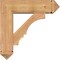 Ekena Millwork Balboa Arts and Crafts Smooth Bracket w/ Offset Brace, Western Red Cedar, 7 1/2"W x 26"D x 26"H BKT0806X26X26BOA03SWR - alternate 2